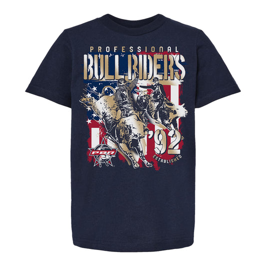 Youth PBR Established 1992 Patriotic T-Shirt - Navy