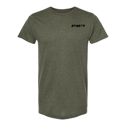 PBR Man Hater Legacy Career T-Shirt - Heather Military Green