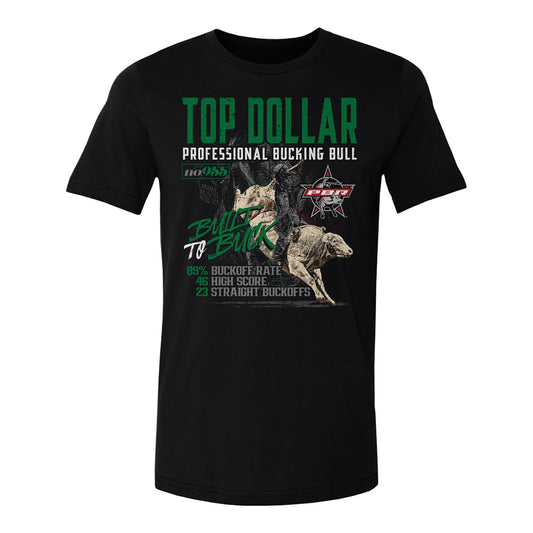 PBR Top Dollar Built to Buck T-Shirt - Black