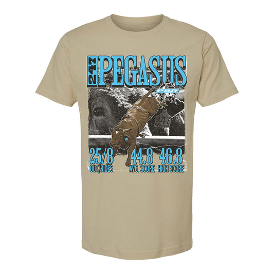 PBR Pegasus Career Stats T-Shirt - Sand