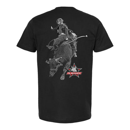 PBR Dana White's Playmate Bull Action T-Shirt - Black