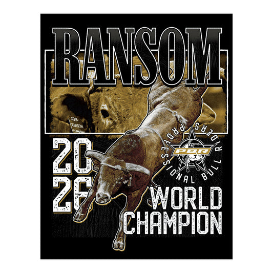 Ransom 2026 World Champion Metal Sign