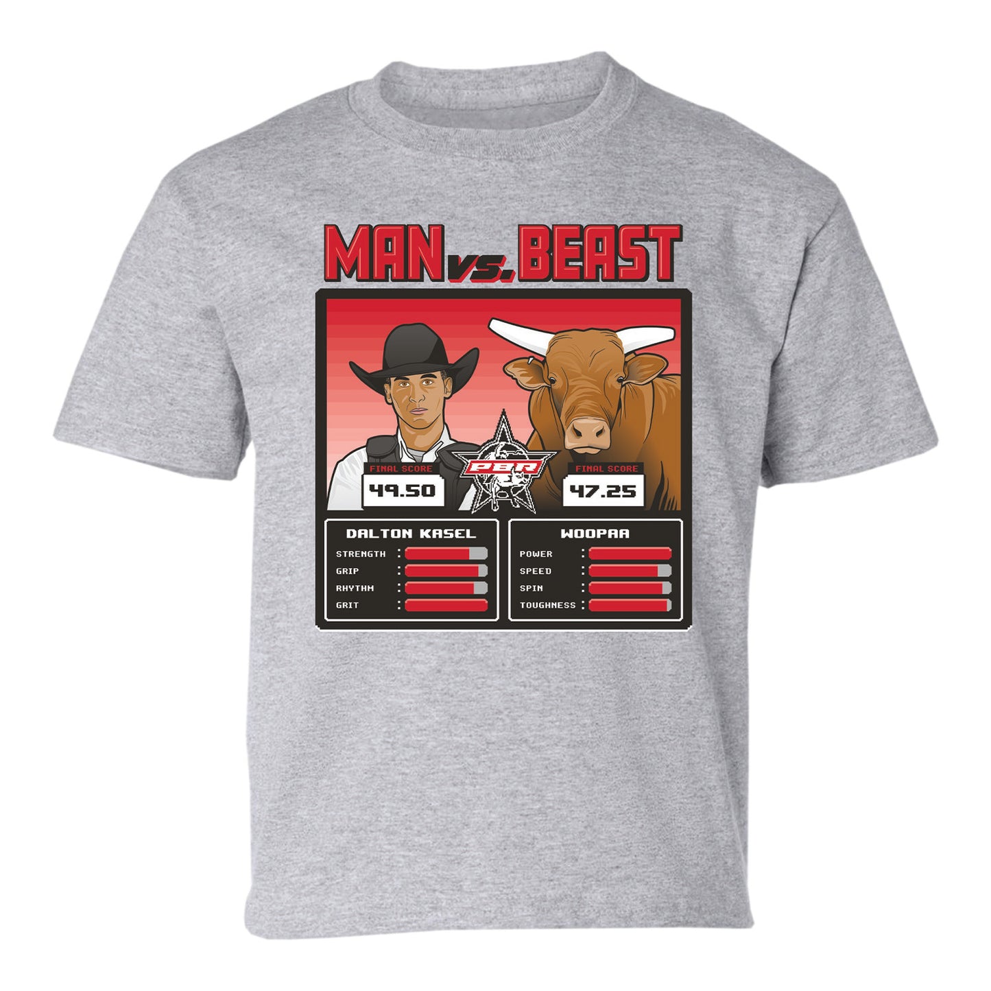 Man vs Beast: Dalton Kasel vs Woopaa Youth T-Shirt - Front View