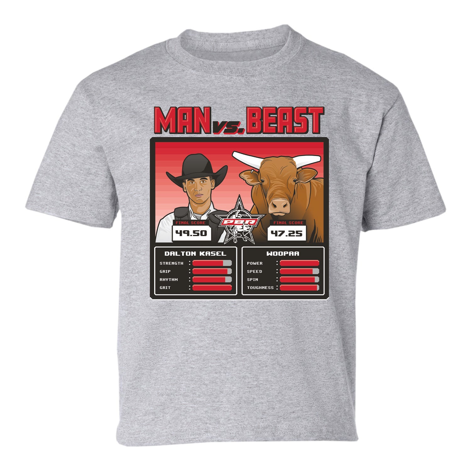 Man vs Beast: Dalton Kasel vs Woopaa Youth T-Shirt - Front View