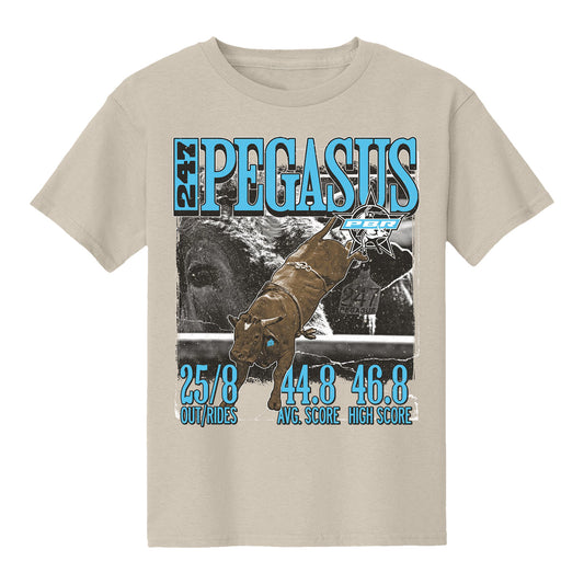 Youth PBR Pegasus Career Stats T-Shirt - Sand