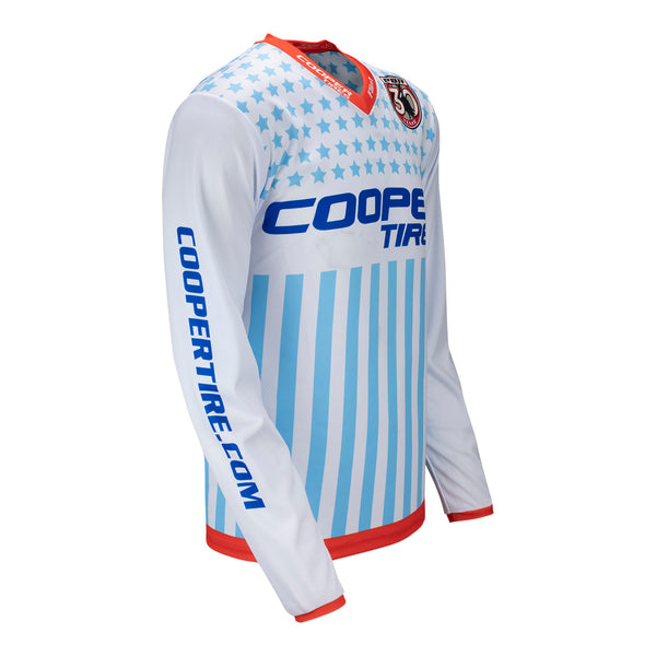 PBR Cooper Tires Flag Long Sleeve Jersey - Side View Right