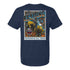 PBR Reading 2024 Velocity City T-Shirt in Blue - Back View
