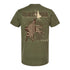 PBR Velocity Tour 2026 Routing T-Shirt - Military Green - Back View