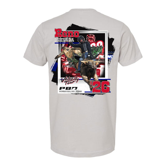 PBR 2026 Velocity Tour Reno City T-Shirt - Grey