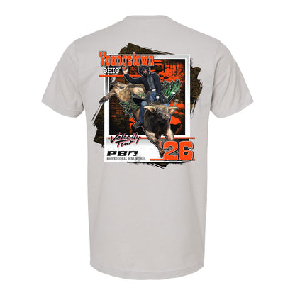 PBR 2026 Youngstown Velocity Tour City T-Shirt - Grey