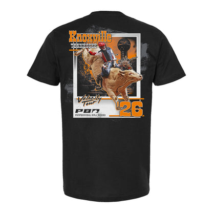 PBR 2026 Velocity Tour Knoxville City T-Shirt - Black