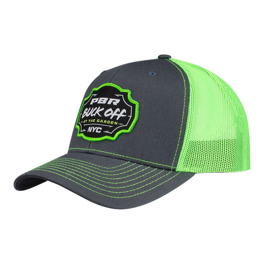PBR Buck Off at the Garden Trucker Hat - Angled Left Side View