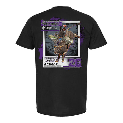 PBR 2026 Unleash The Beast Sacramento City T-Shirt - Black