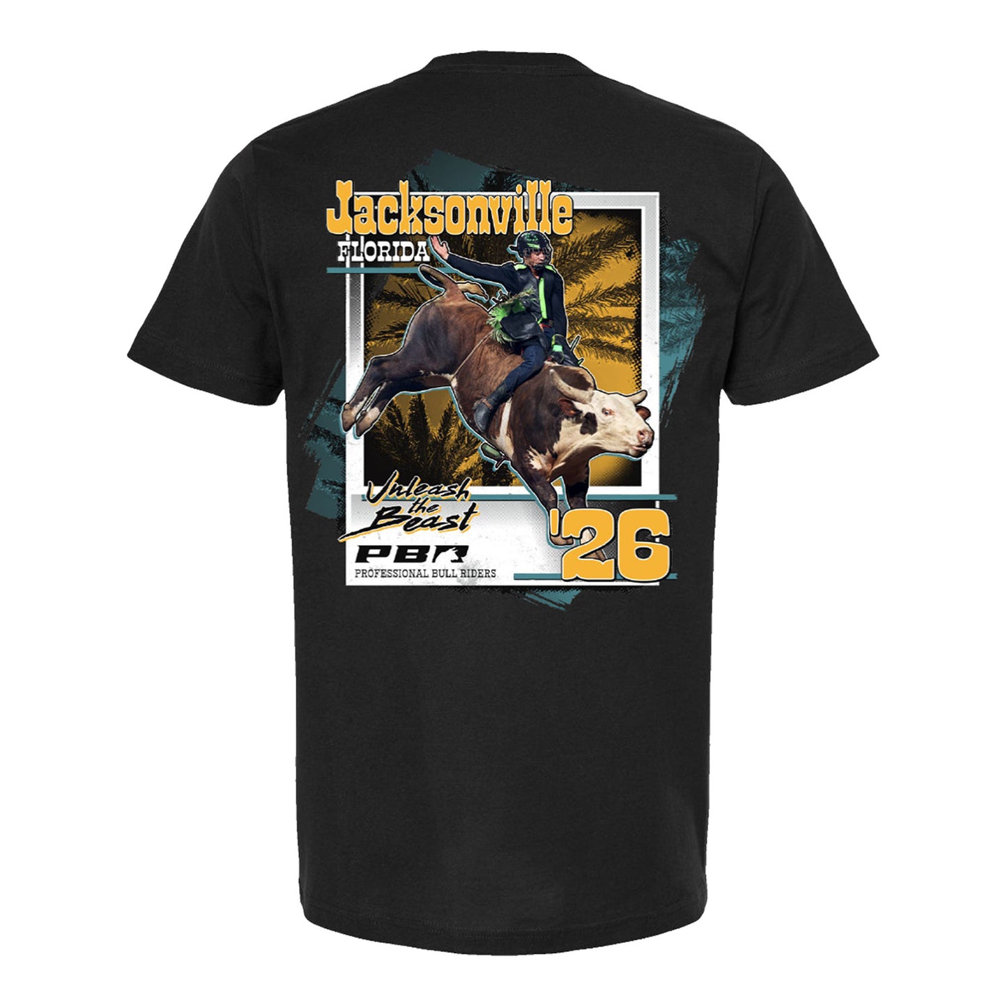 PBR 2026 Jacksonville UTB Tour City T-Shirt - Black