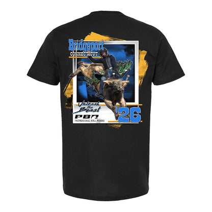 PBR 2026 Bridgeport UTB Tour City T-Shirt - Charcoal