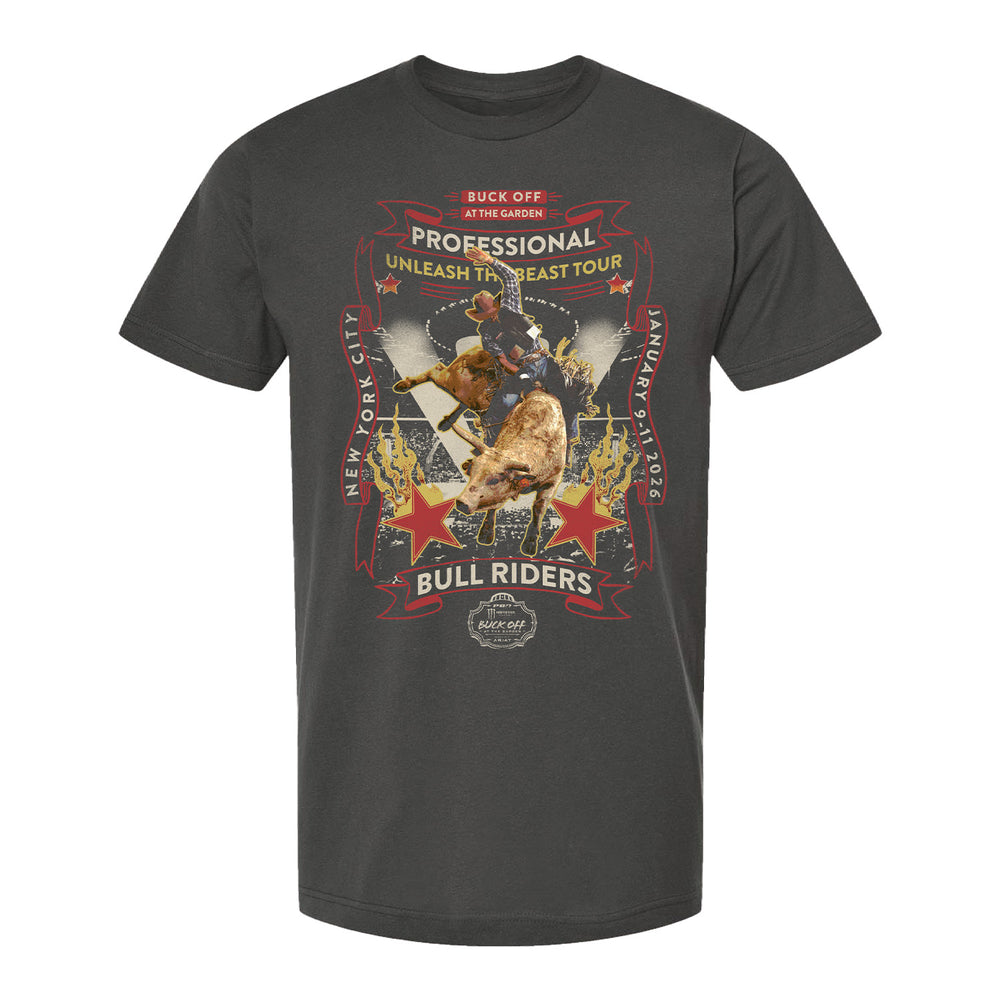 PBR Buck Off at the Garden 2026 T-Shirt - Charcoal