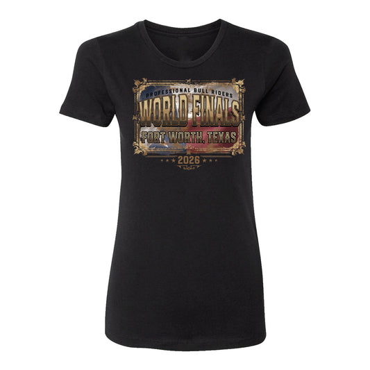 PBR 2026 World Finals Ladies T-Shirt - Black