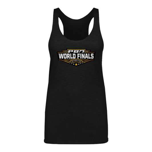 PBR 2026 World Finals Online Exclusive Signature Logo Ladies Tank - Vintage Black
