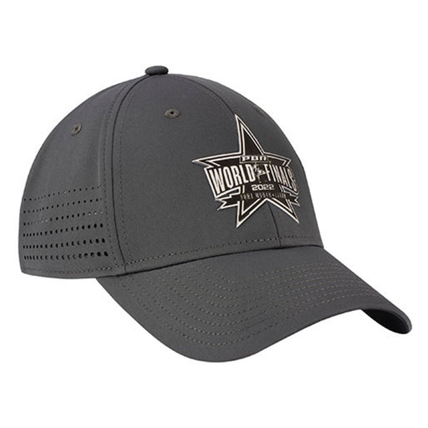 2022 PBR World Finals Grey Performance Metallic Style Hat - Angled Right Side View
