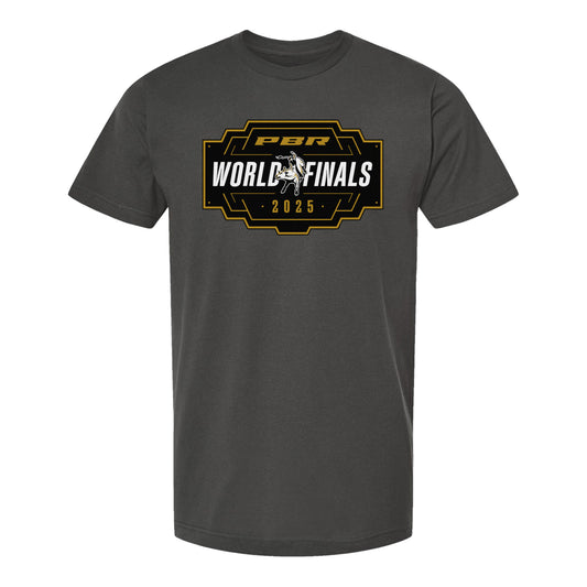 PBR World Finals 2025 Heather Charcoal T-Shirt - Front View