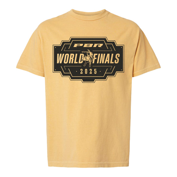 PBR World Finals 2025 Mustard T-Shirt - Front View