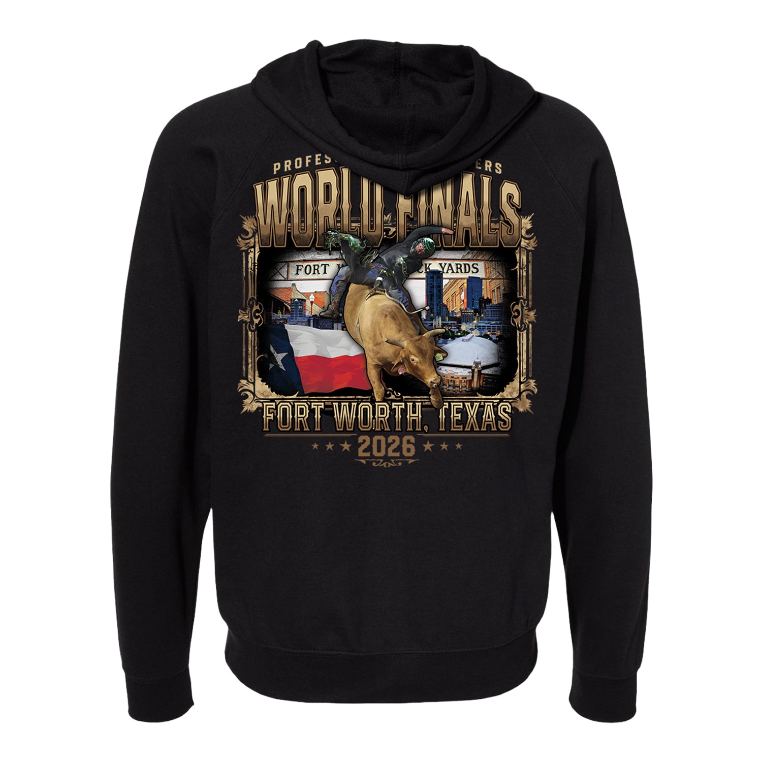 PBR 2026 World Finals Signature Sign Full-Zip Sweatshirt - Black