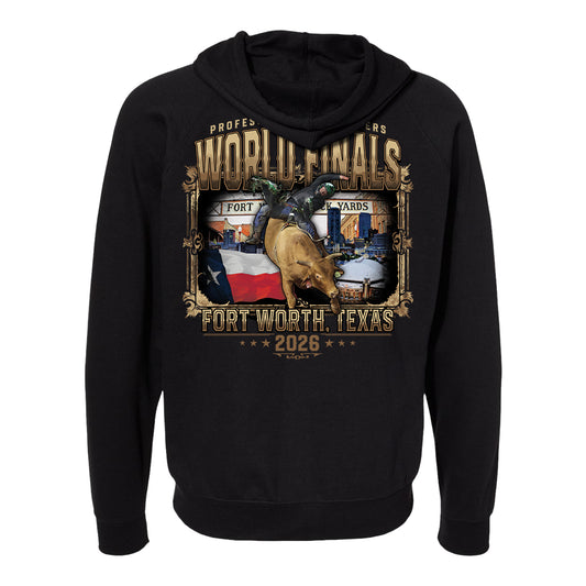 PBR 2026 World Finals Signature Sign Full-Zip Sweatshirt - Black