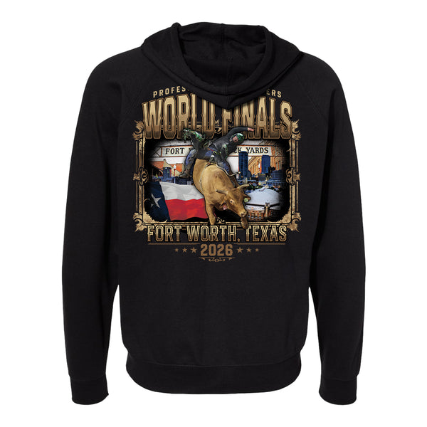 PBR 2026 World Finals Signature Sign Full-Zip Sweatshirt - Black