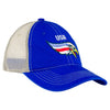 PBR Global Cup Team USA Eagles Hat in Blue and White - Angled Right Side View