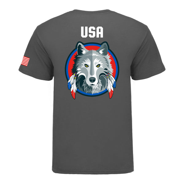 Global Cup USA Team Wolves Mascot shirt - Back View