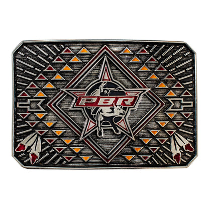 JJ x PBR Aztec Feather Buckle - Front View