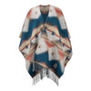 JJ X PBR Muted Aztec Poncho Wrap - Front View