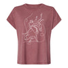 JJ X PBR Pencil Sketch Vintage Ladies T-Shirt - Front View