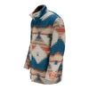JJ X PBR Muted Aztec Poncho Jacket - Angled Left Side View
