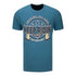 JJ X PBR Keep Ridin' T-Shirt in Blue - Front View