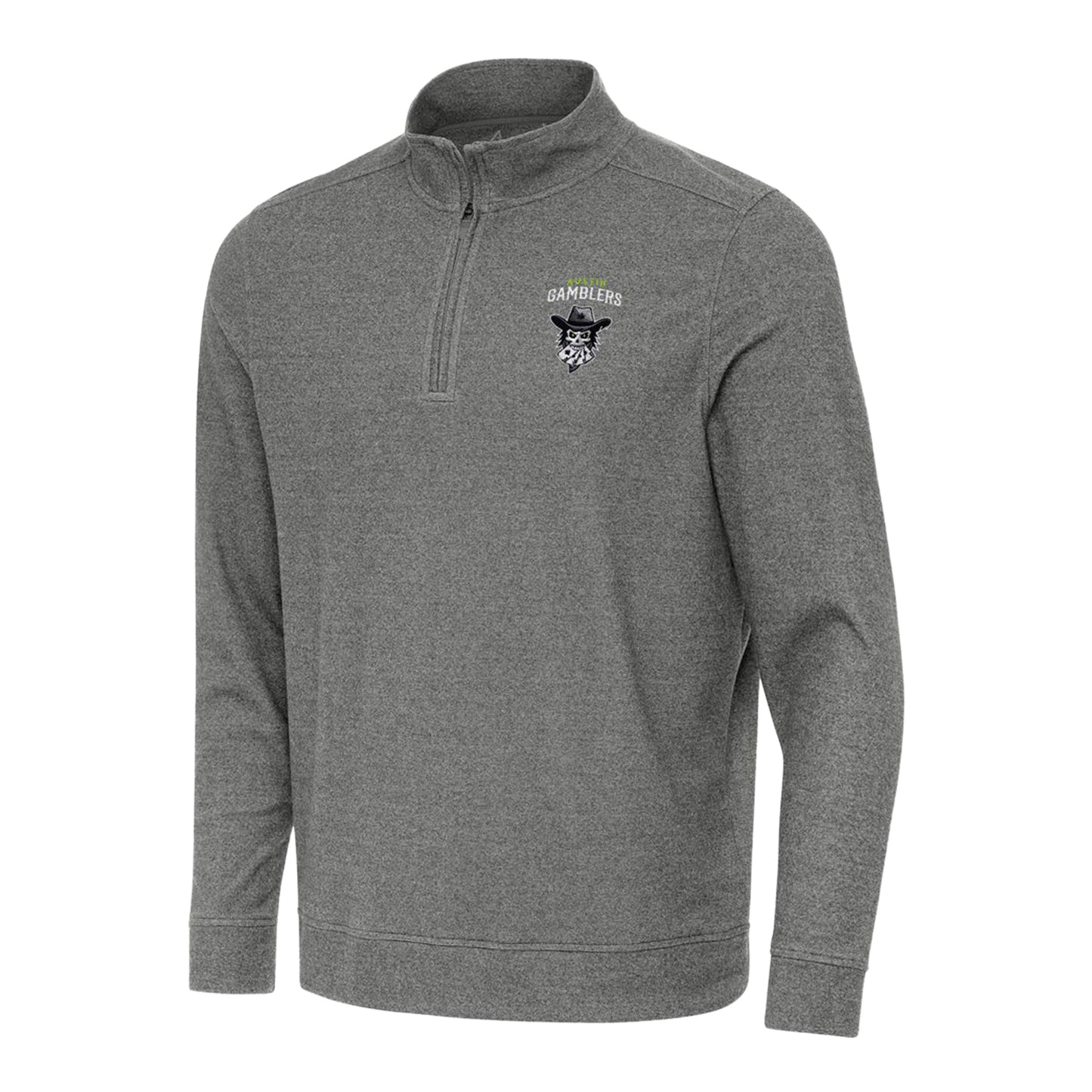 Austin Gamblers Subtle 1/4 Zip Pullover - Front View