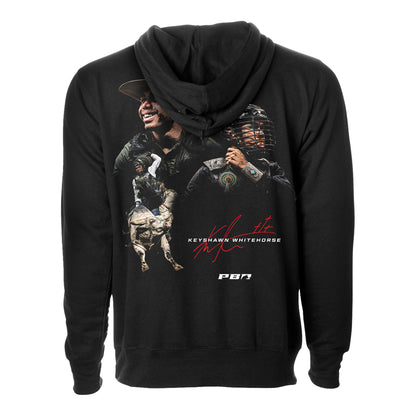 Keyshawn Whitehorse Signature Portrait Rider Hoodie - Black