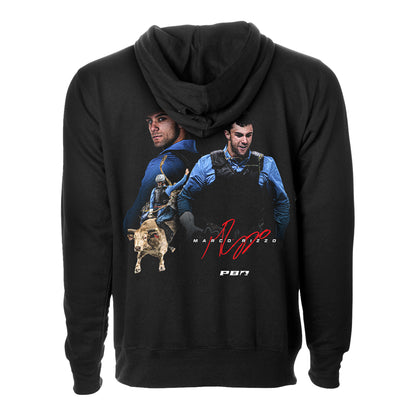 Marco Rizzo Signature Portrait Rider Hoodie - Black