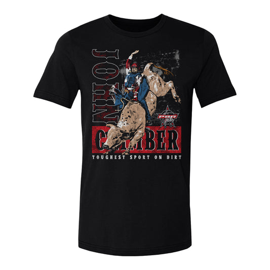 PBR John Crimber Toughest Sport on Dirt T-Shirt - Black