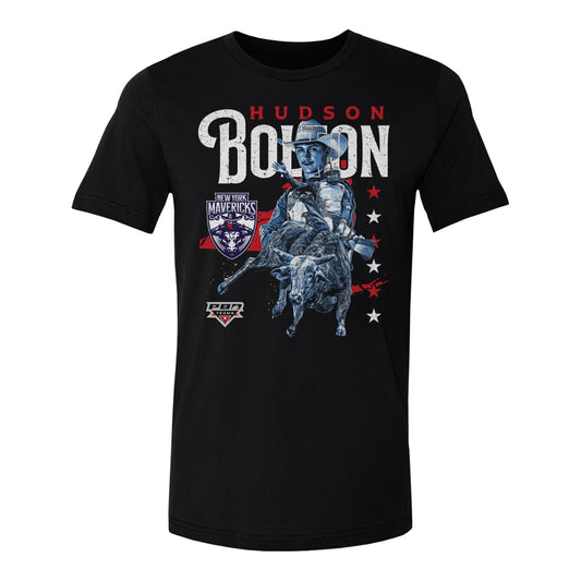 Hudson Bolton Portrait Rider T-Shirt - Black