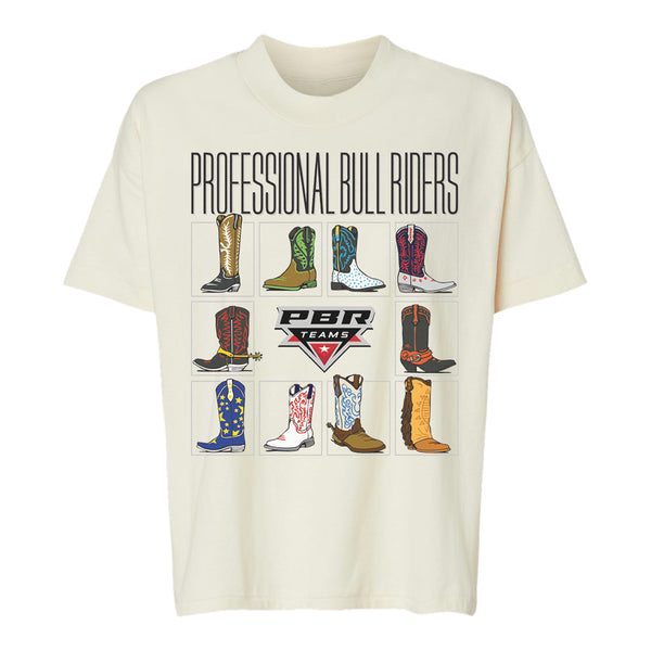 Ladies PBR Teams Artistic Boots T-Shirt - Front View
