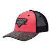 PBR Teams Meshback Hat in Red and Black - Angled Left Side View