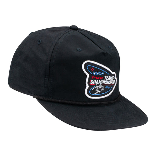 PBR 2025 Teams Championship Black Rope Hat - Angled Right Side View