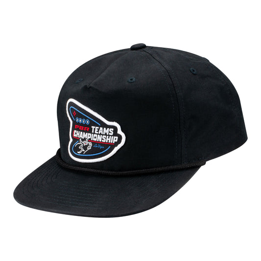 PBR 2025 Teams Championship Black Rope Hat - Angled Left Side View