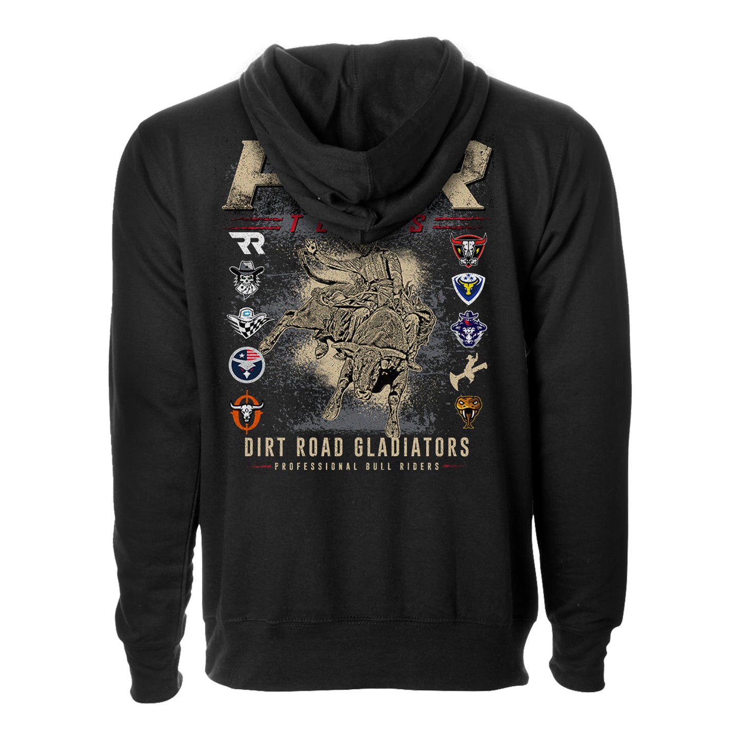 PBR 10-Team Hooded Sweatshirt - Black