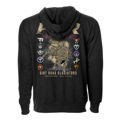 PBR 10-Team Hooded Sweatshirt - Black