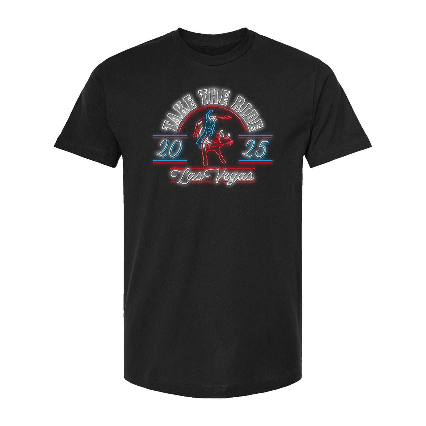 PBR Teams Championship 2025 Neon Lights T-Shirt - Front View
