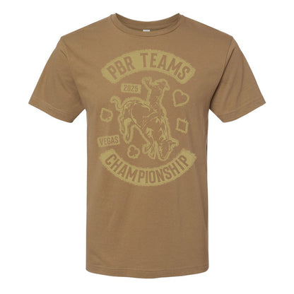 PBR 2025 Teams Championship Stitched Rider T-Shirt - Front View