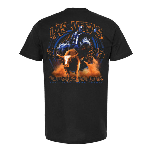 PBR 2025 Teams Championship Bull Action Event T-Shirt - Back View