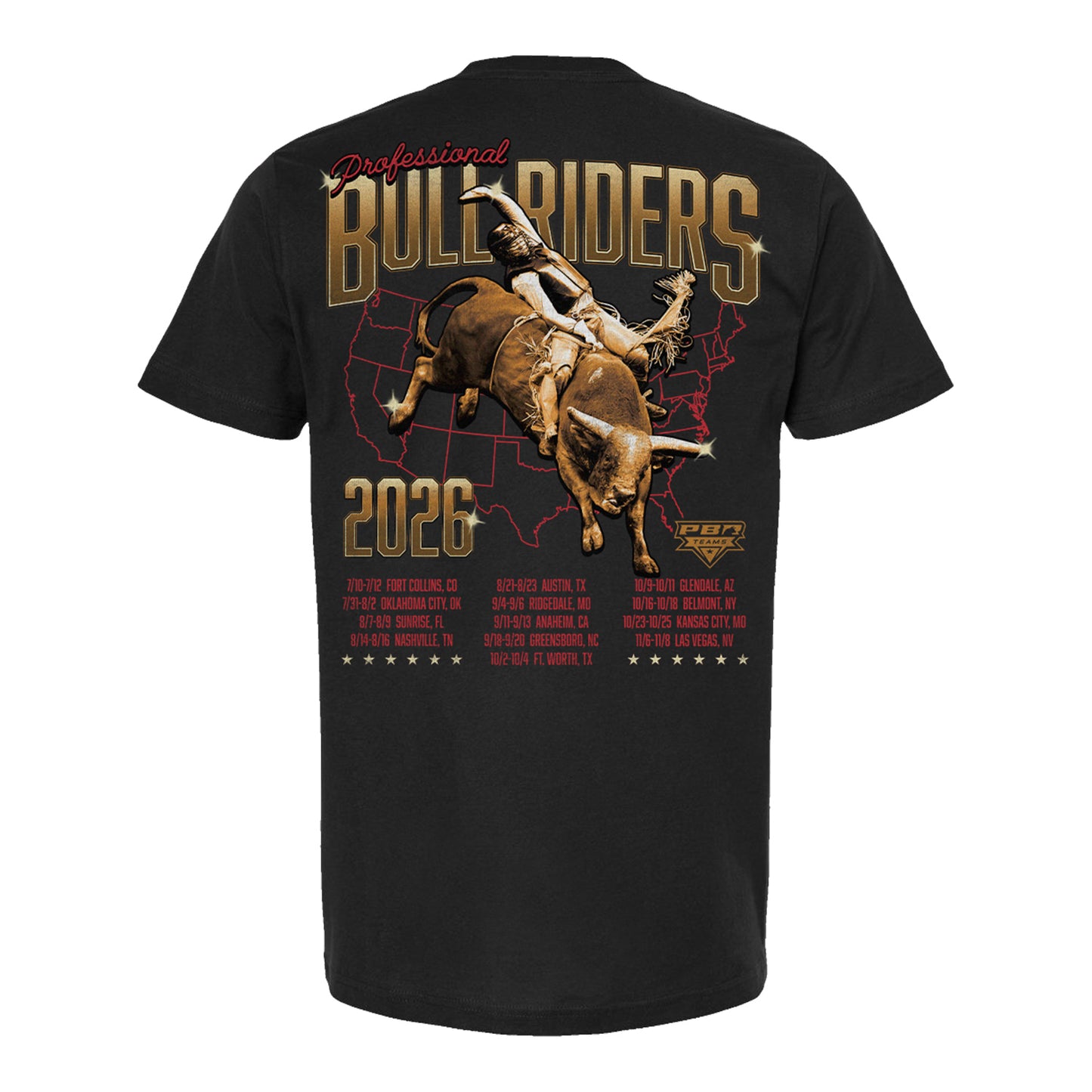 2026 PBR Teams Series Routing T-Shirt - Black